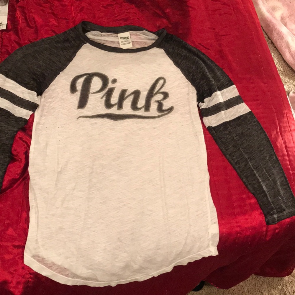 PINK Baseball long sleeve tee